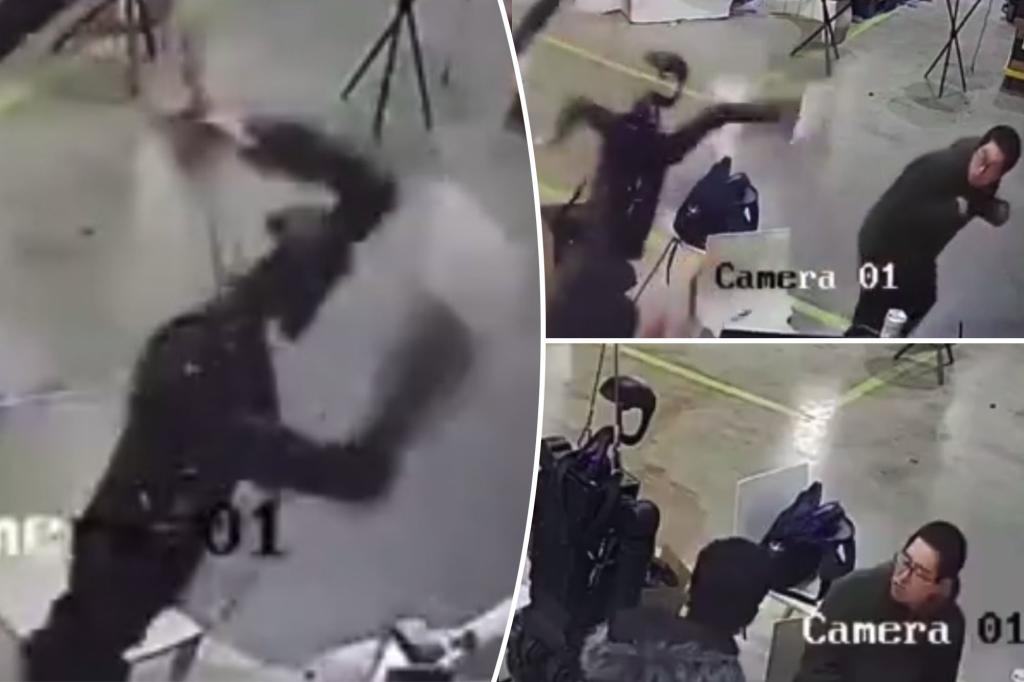 Violent Humanoid Robot Snaps - attacks factory workers in wild video: 'Robot Revolution'