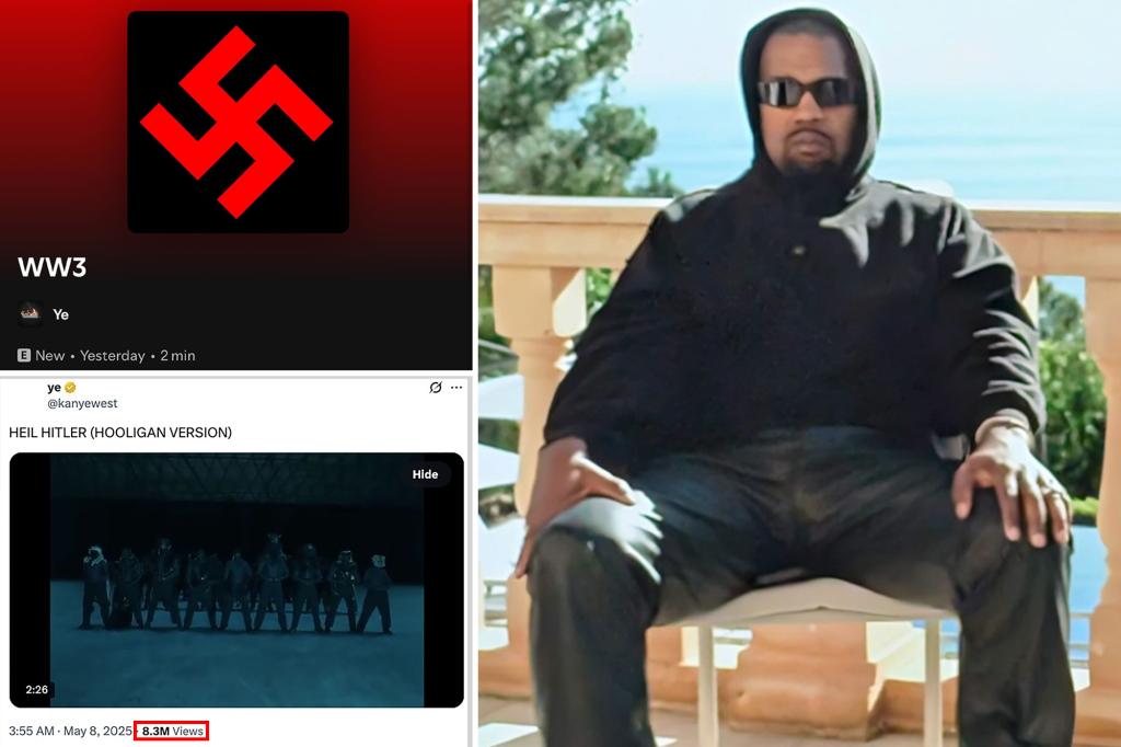 Spotify, SoundCloud Strop to remove the song Kanye West by praising Hitler, who has accumulated millions of views on X