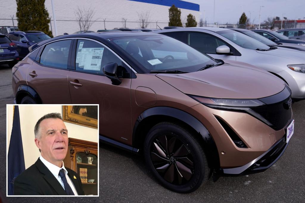 Vermont stops electrical vehicles as the governor says 'current goals' are not realistic