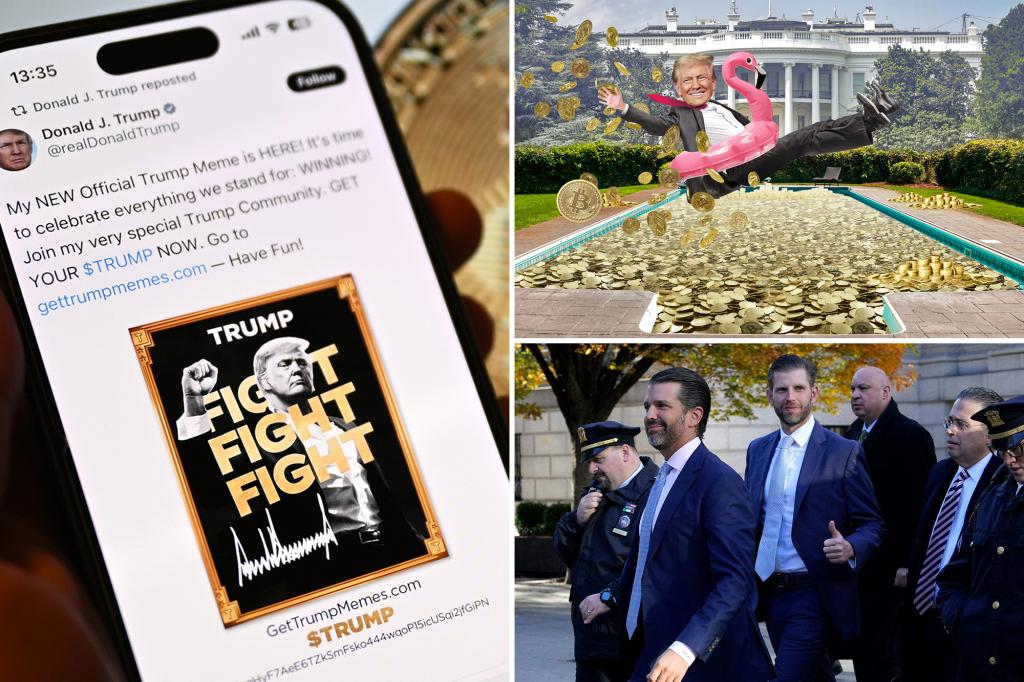 As cryptocurrencies related to Trump's family are threatening a 'Hunter Biden Style' scandal in the White House