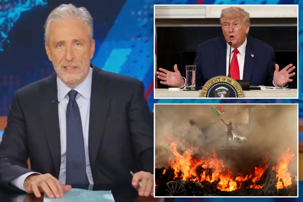 Jon Stewart accuses Trump of 'happy' lighting fuse in Los Angeles: 'Our most flammable city'