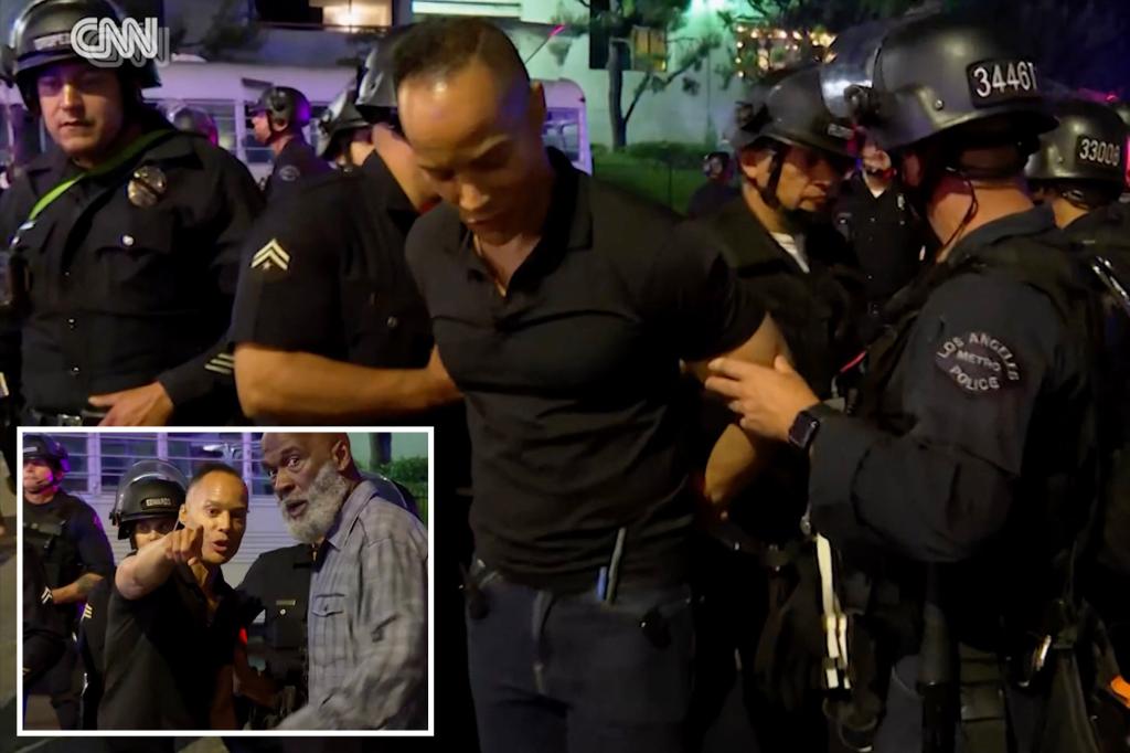 CNN reporter 'arrested' by police left on LIVE TV while covering anti-acul protests