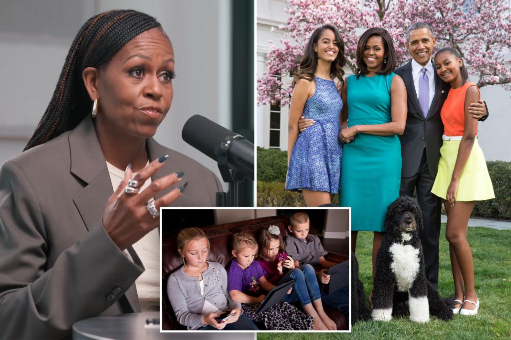 Michelle Obama tells parents that they need to become tougher on children's social media